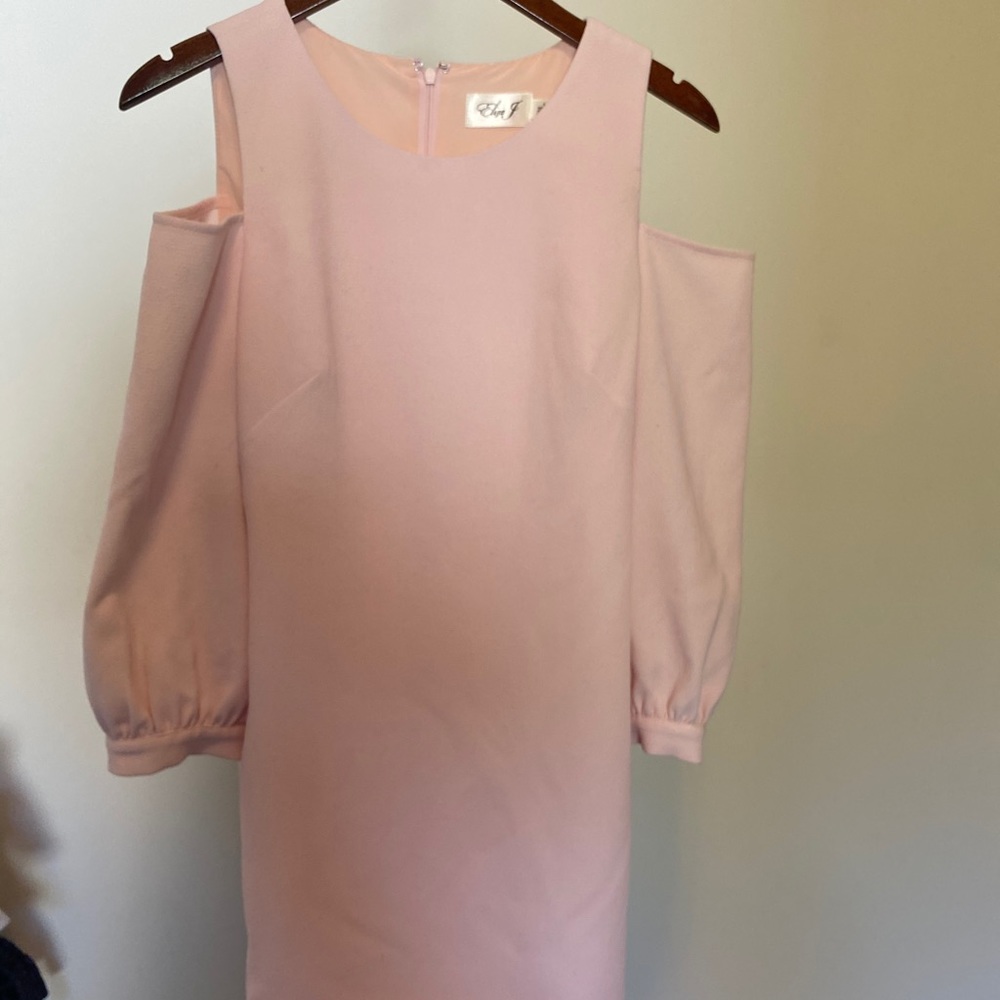 Eliza J open shoulder dress sz 8 in Pink